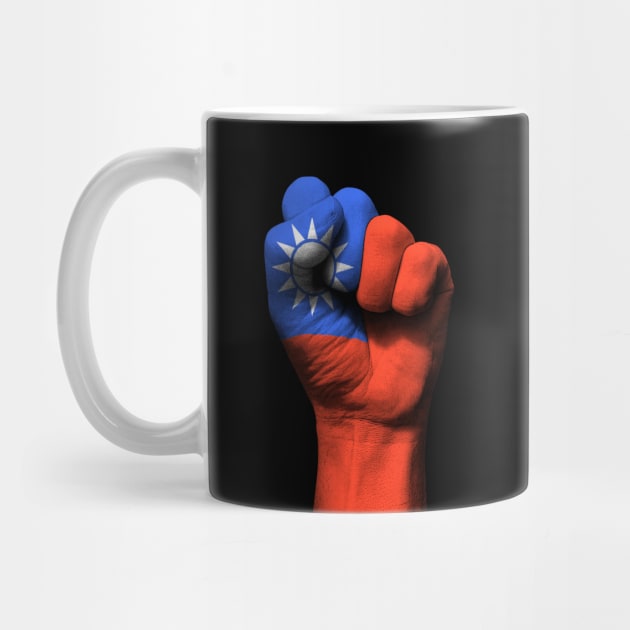 Flag of Taiwan on a Raised Clenched Fist by jeffbartels